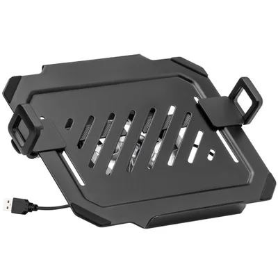 Bandeja Apoio Notebook Central Suportes, Cooler RGB, Fixo, Acoplável 12 A 17, Suporte Pistão - Nbh-8rgb