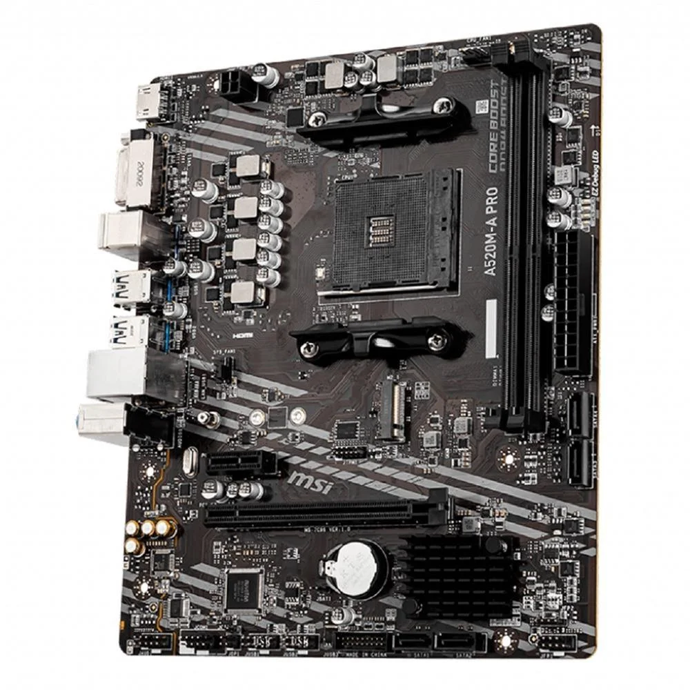 Imagem 2 de 5 do produto Placa Mãe Msi A520m-a Pro AMD, Am4, Matx, DDR4