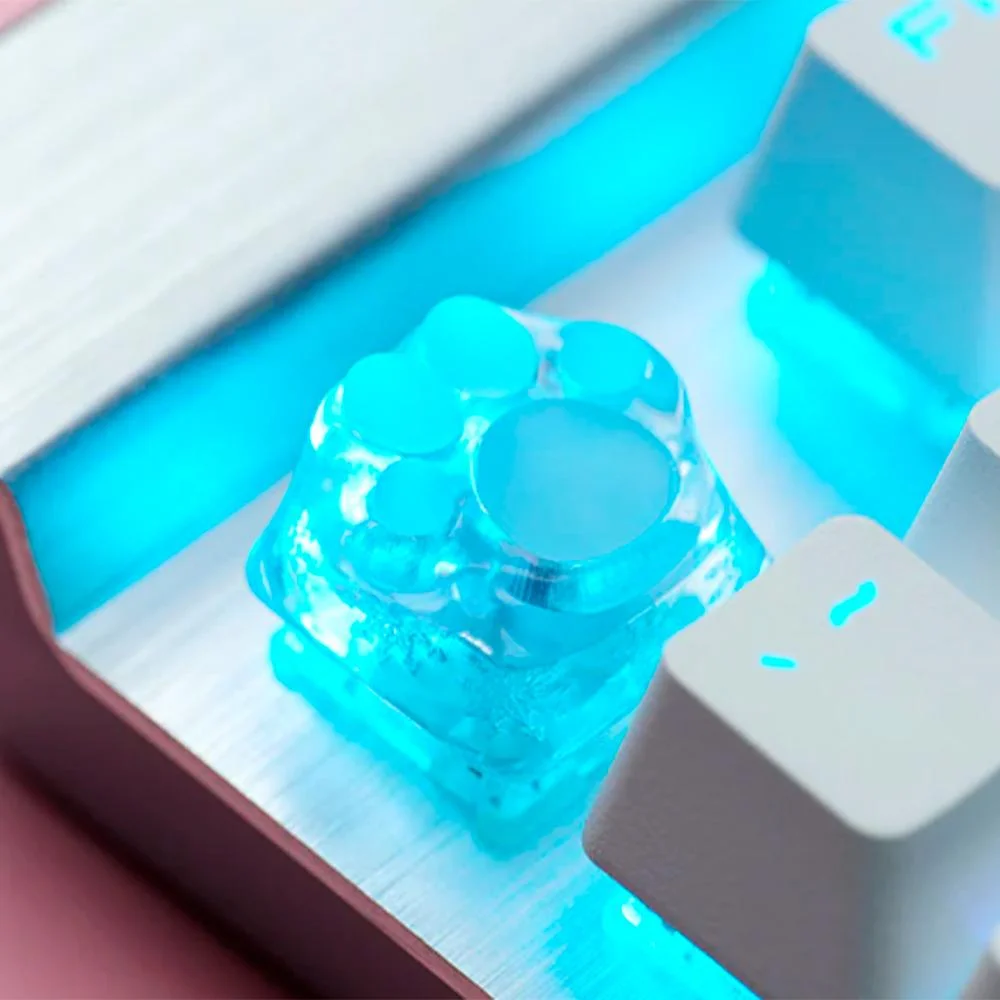 Imagem 3 de 5 do produto Tecla Gamer Zomoplus Kitty Paw Tiffnay , de Gatinho em Resina 3D, e Silicone