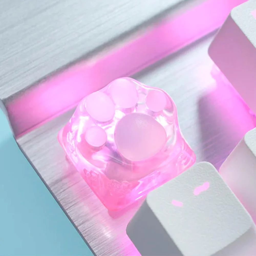 Imagem 5 de 5 do produto Tecla Gamer Zomoplus Kitty Paw Sakura, em Silicone 3D