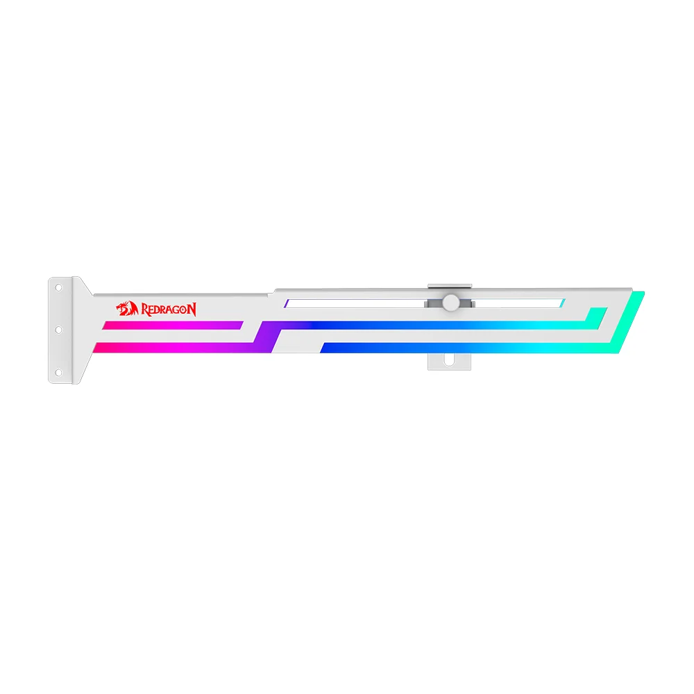 Suporte Para Placa De Vídeo Vertical Redragon Gcp03w, Branco Suporte Para Placa De Vídeo Vertical Redragon Gcp03w, Branco