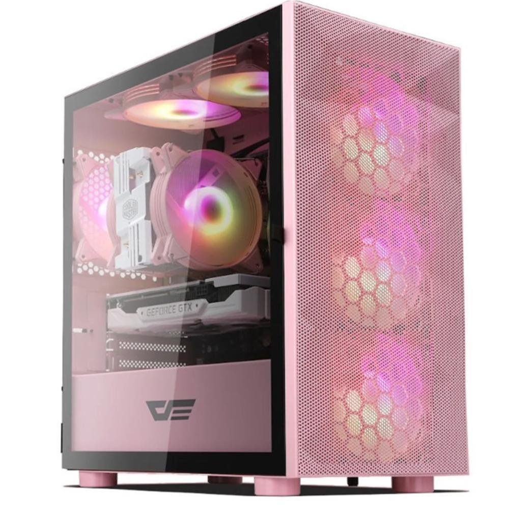 Gabinete Darkflash Dlm21Mesh Rosa KaBuM