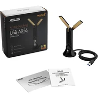 Asus USB-AX56 AX1800 Adaptador Wifi, Sem Fio ,USB, De Banda Dupla