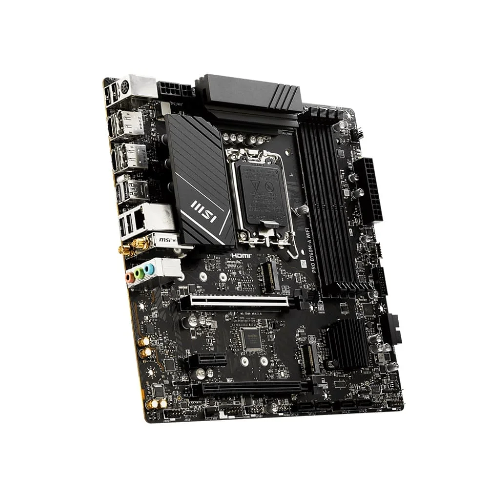 Imagem 3 de 5 do produto Placa Mãe Msi Pro B760m-a Wifi, Intel Lga1700, Chipset B760, Matx, Ddr5 - 911-7d99-007