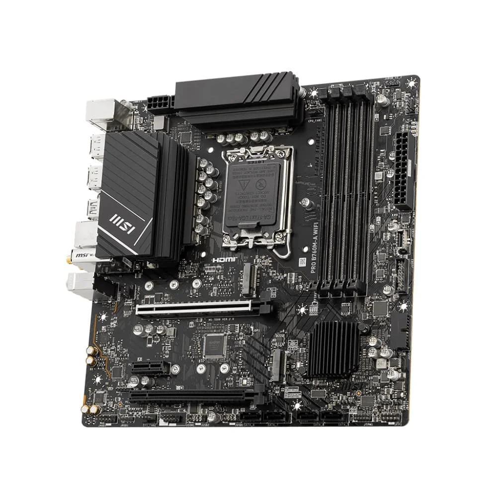Imagem 5 de 5 do produto Placa Mãe Msi Pro B760m-a Wifi, Intel Lga1700, Chipset B760, Matx, Ddr5 - 911-7d99-007