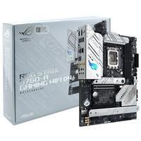 Rog strix b760-a gaming wifi placa-mãe atx branca intel® b760 lga 1700 com 12 + 1 fases de alimentação, ddr5 até 7800 mt/s, safeslot pcie 5.0 x16, trê