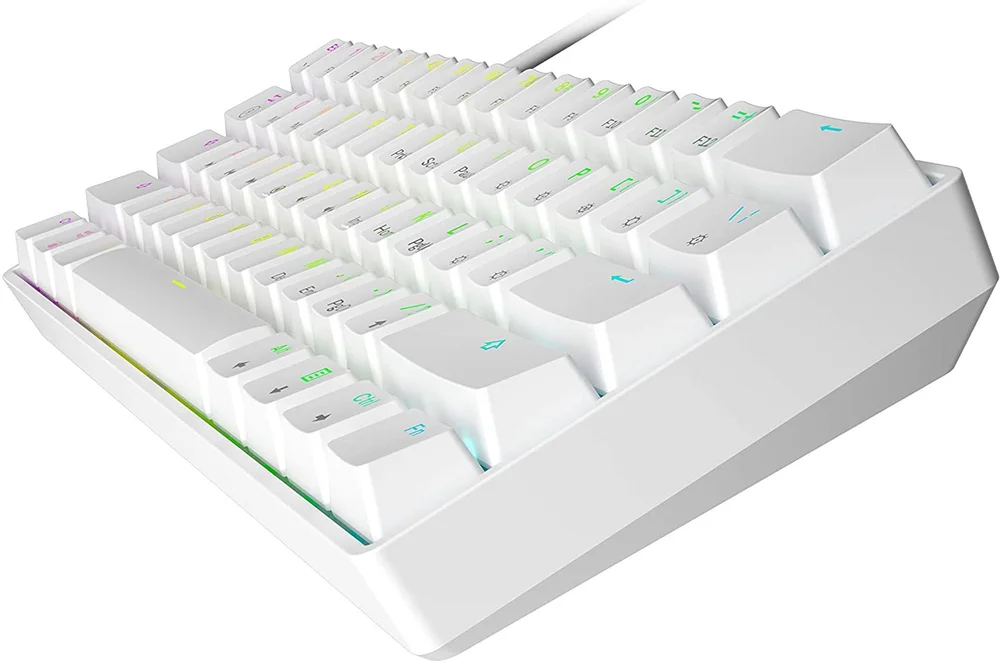 Imagem 3 de 4 do produto Teclado Mecânico Skyloong GK61 Gateron Yellow, Switch Branco, USB-C RGB