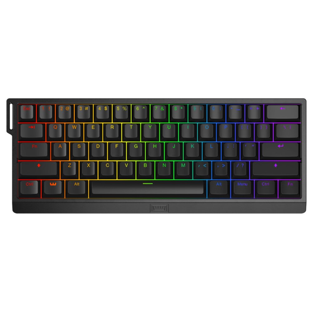 Teclado Mecânico Gamer Wooting 60HE+, RGB, 61 Teclas, Layout 60%, Cabo Removível