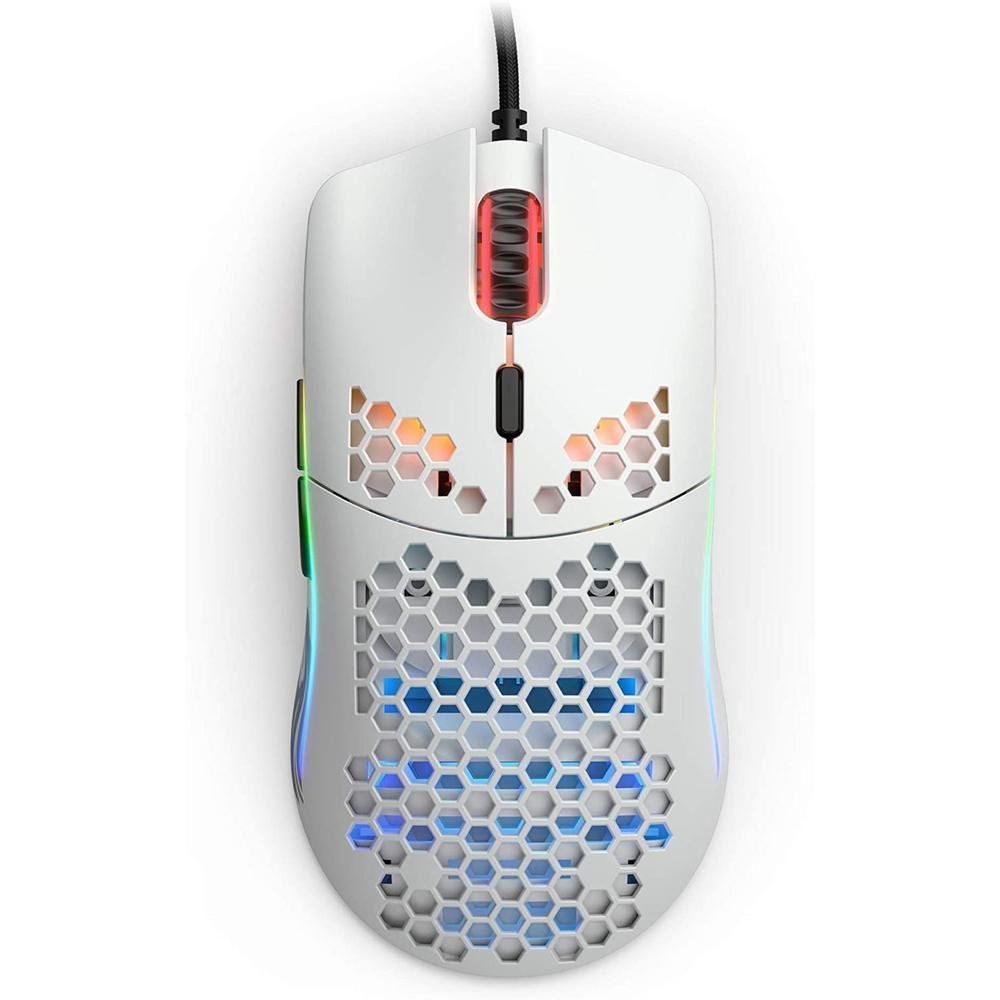 Mouse Gamer Glorious Glorious Race Gowhite KaBuM