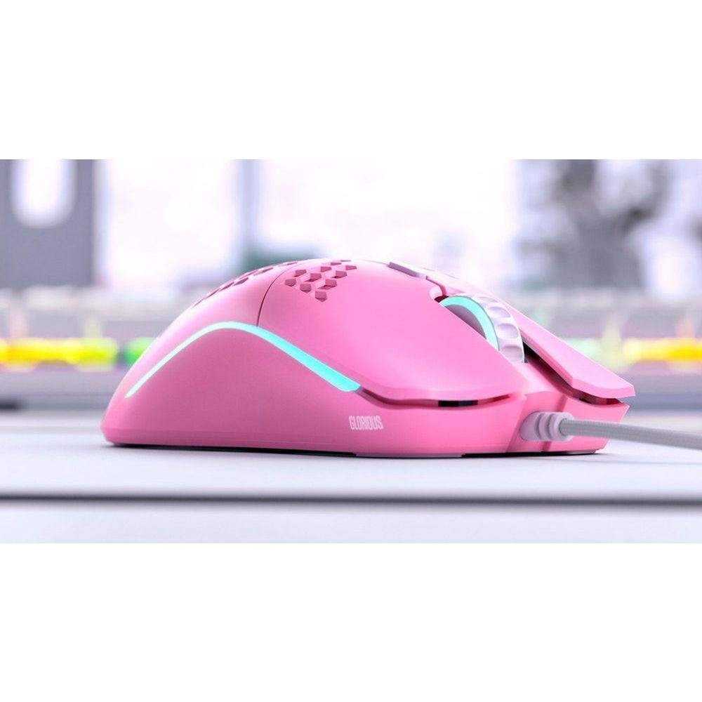 Imagem 2 de 5 do produto Mouse Gamer Glorious, RGB, Special Edition, Matte Pink
