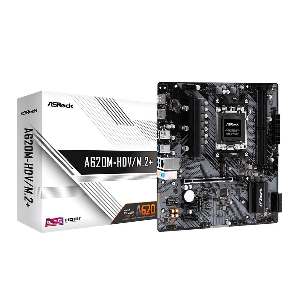 Placa Me Asrock A620mhdvm2 Am5 Chipset A620 KaBuM