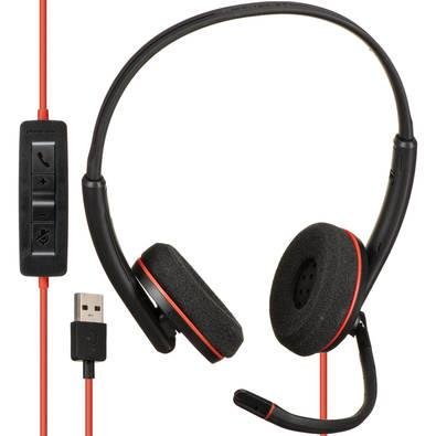 Headset Poly Blackwire C3220 USB-A, Estéreo, Cancelamento De Ruídos