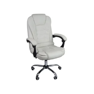 Cadeira De Escritório Oficial Presidente Reclinável Ergonômica - Branco