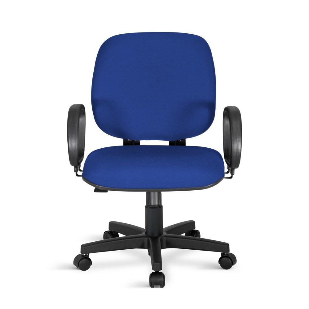 Imagem 2 de 4 do produto Cadeira Escritório Caramujo, Giratória, Tecido Azul