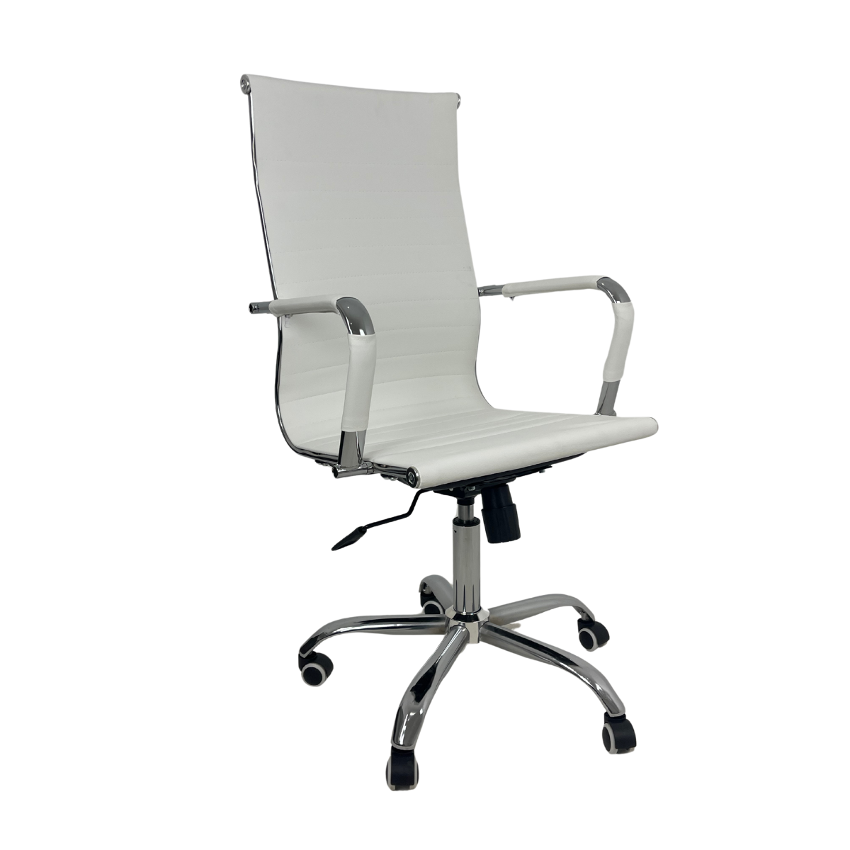 Cadeira De Escritório Oficial Esteirinha Giratória Ergonômica Alta - Branco