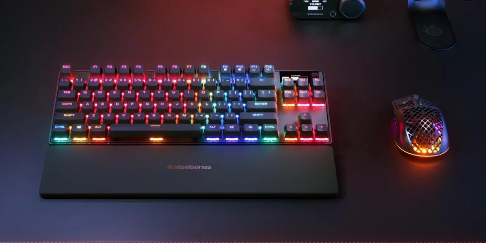 Steelers APEX PRO TKL 2023 【ジャンク】 SteelSeries Teclado para jogos Apex Pro TKL HyperMagnetic