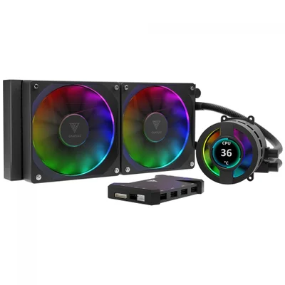 Water Cooler Gamdias Chione P3-240u, RGB, 240mm - Preto, LED