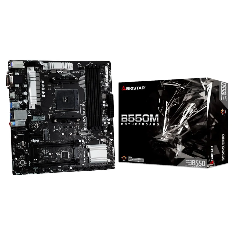 Placa-Mãe Biostar B550mx/e Pro, Amd Am4, Matx, Ddr4 - Chipset B550