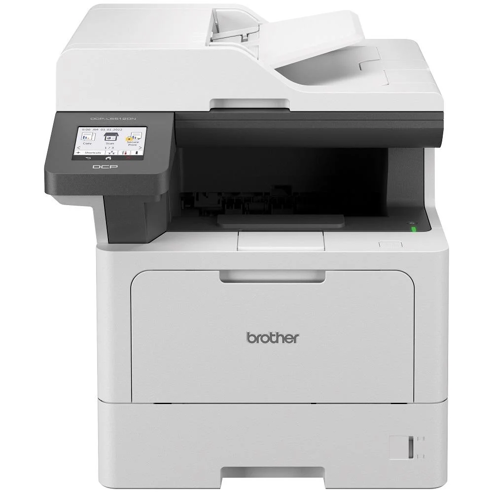 Impressora Multifuncional Brother Laser, Mono Duplex, Ethernet USB, 110V, Branco - Dcp-L5512dn