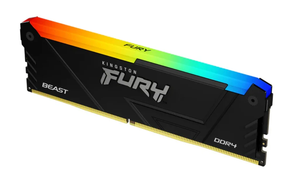 Imagem 2 de 5 do produto Memória Kingston Fury Beast, 8GB, 3200MHZ, DDR4, RGB, PRETO - KF432C16BB2A/8