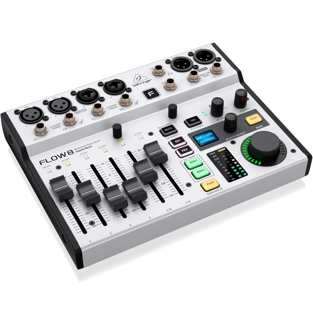 Imagem 3 de 5 do produto Mesa de Som Behringer Flow 8, Digital, Bluetooth