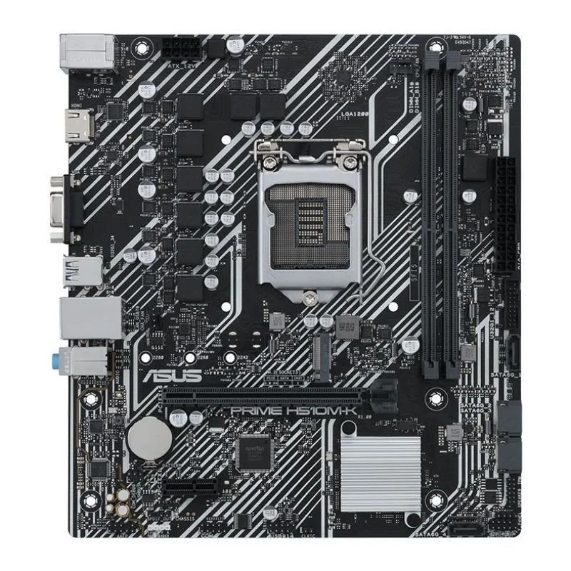 Placa-Mãe Asus 1200 H510m K, Intel 10ª e 11ª geração socket LGA1200, DDR4, D SUB, HDMI