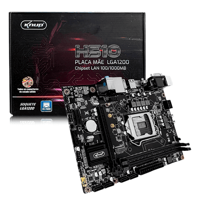 Placa Mãe Knup, LGA 1200, Chipset, Intel H510, DDR4, 10º E 11º Geração