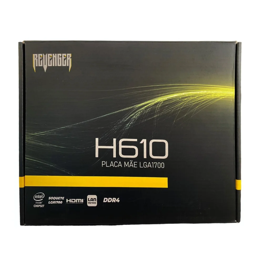 Imagem 5 de 5 do produto Placa-Mãe Revenger H610, Intel LGA 1700, DDR4, 64GB, Lan 100, USB, Chipset H610