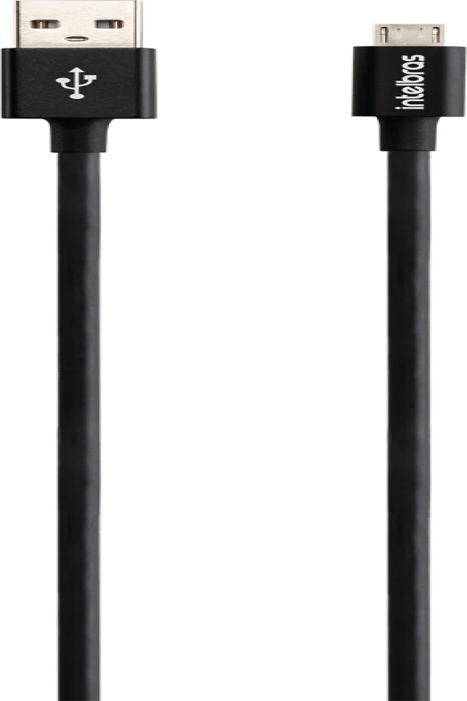 Imagem 3 de 5 do produto Cabo Intelbras Micro USB, 1,2m, Preto - Euab 12pp