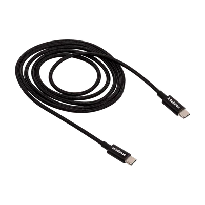 Cabo Intelbras USB-C - USB-C, 1,5m, Nylon Preto - Eucc 15np
