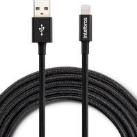 Cabo Intelbras Lightning, 1,5m, Nylon Preto - Eual 15np