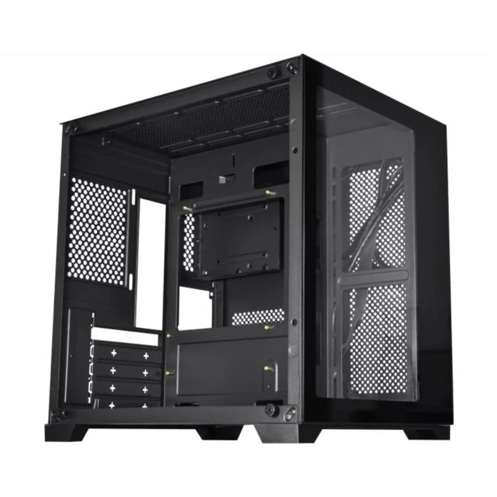 Gabinete Gamer K-mex Space Z 01ad, Lateral E Frontal,Em Vidro Temperado, USB 3.0, Micro ATX, Preto