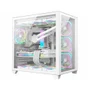 Gabinete Gamer K-mex Space Atx W2r4, Lateral E Frontal, Em Vidro Temperado, USB 3.0,ATX,Branco