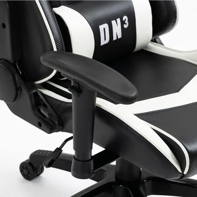 Cadeira Gamer Draxen Dn3, Giratória, Até 150Kg, Preto/Branco — foto 5