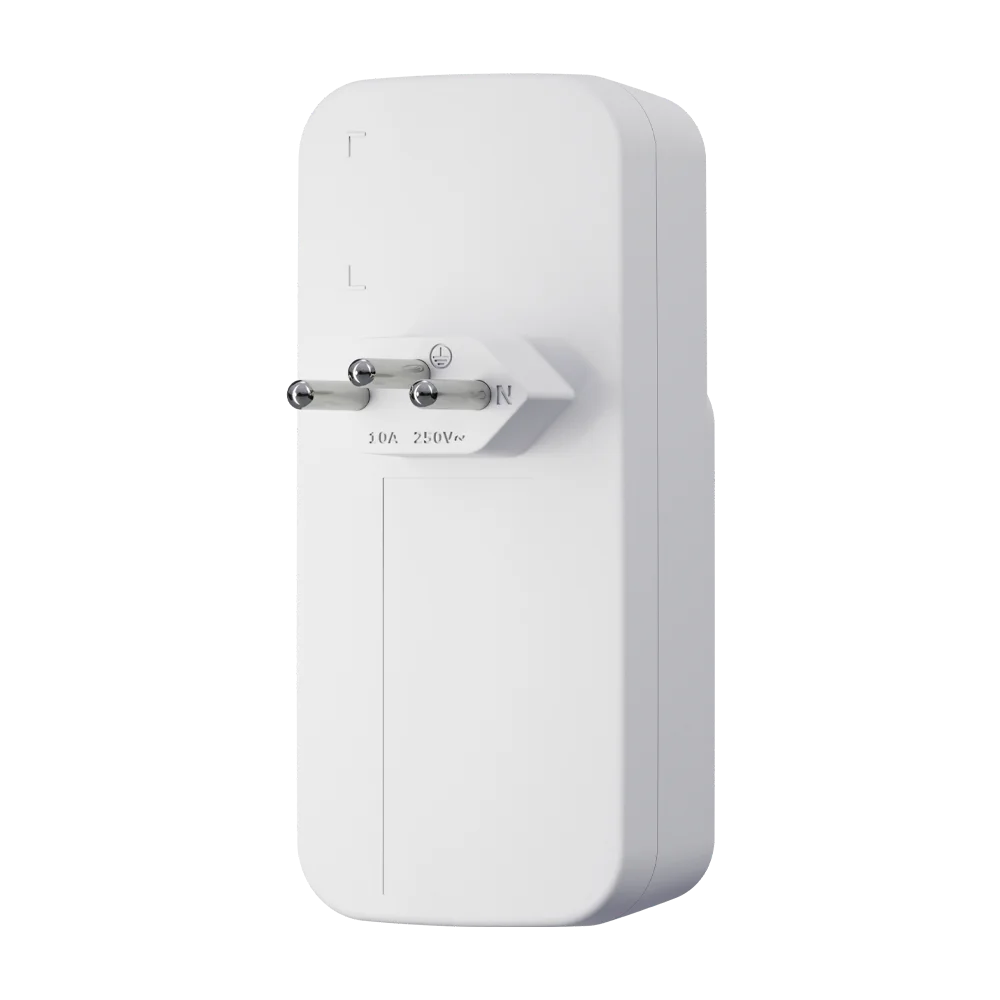 Imagem 2 de 4 do produto Adaptador Intelbras Eac 202, De 2 Tomadas E 2 USB, Branco