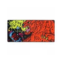 Mouse Pad Gamer Pcyes Tiger Extended 900x420mm PMT90X42      Especificações:    Cor: Colorido com borda costurada em preto  Material: Tecido poliéster