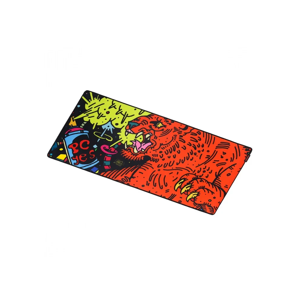 Imagem 2 de 5 do produto Mouse Pad Gamer Pcyes Tiger Extended, 900x420mm - Pmt90x42