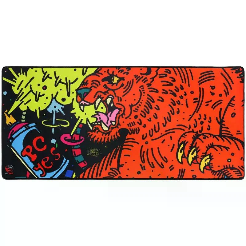 Imagem 4 de 5 do produto Mouse Pad Gamer Pcyes Tiger Extended, 900x420mm - Pmt90x42