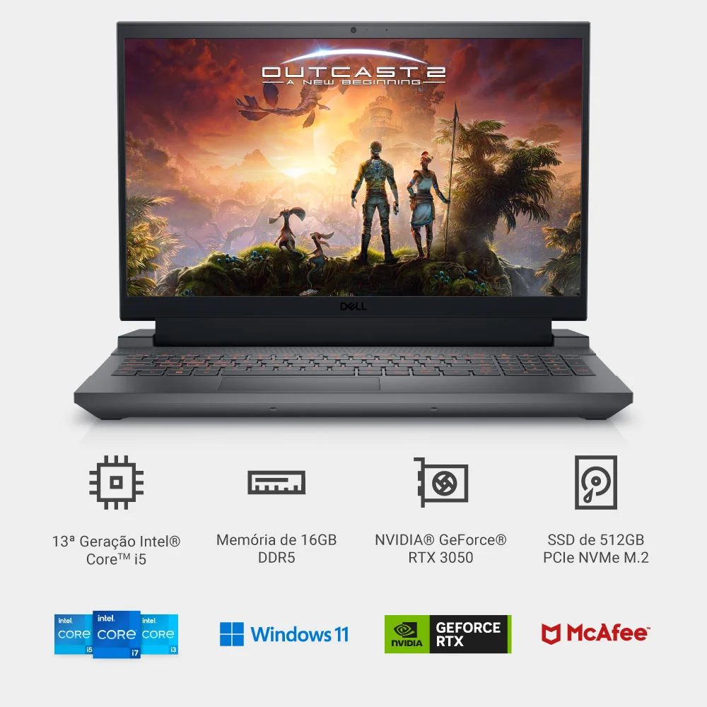 Dell G15 5520 ゲーミングノートPC i7 3050Ti 16GB Notebook Gamer Dell G15 5520 G15-i1200-U10 Intel Core i5 12500H 15