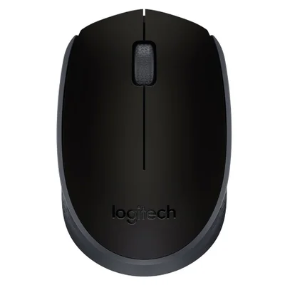 Mouse Wireless Logitech M170, Optico, 2.4GHz, DPI 1000, Preto - Sem Fio
