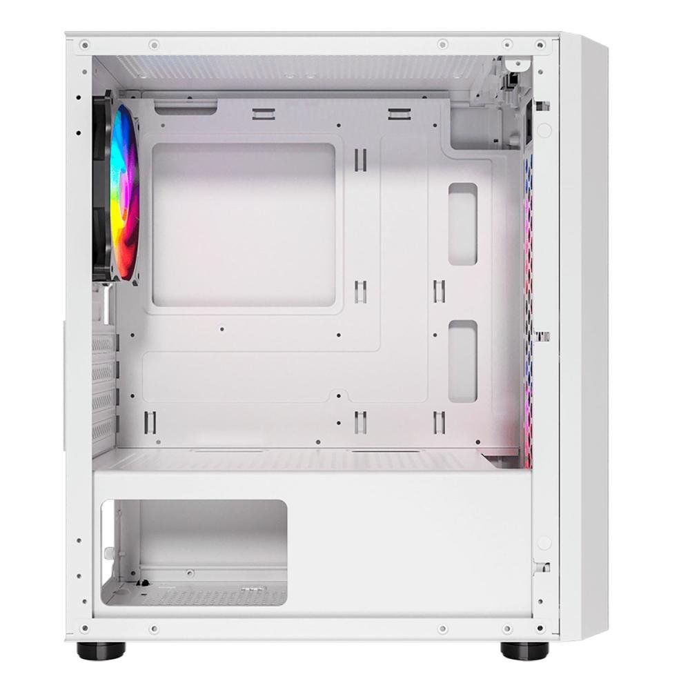 Imagem 4 de 5 do produto Gabinete Gamer Liketec Snow Revolution, RGB, Mid-tower, 3x Fans, Vidro Temperado -M-atx Sku:lc-mt-revolution-2052
