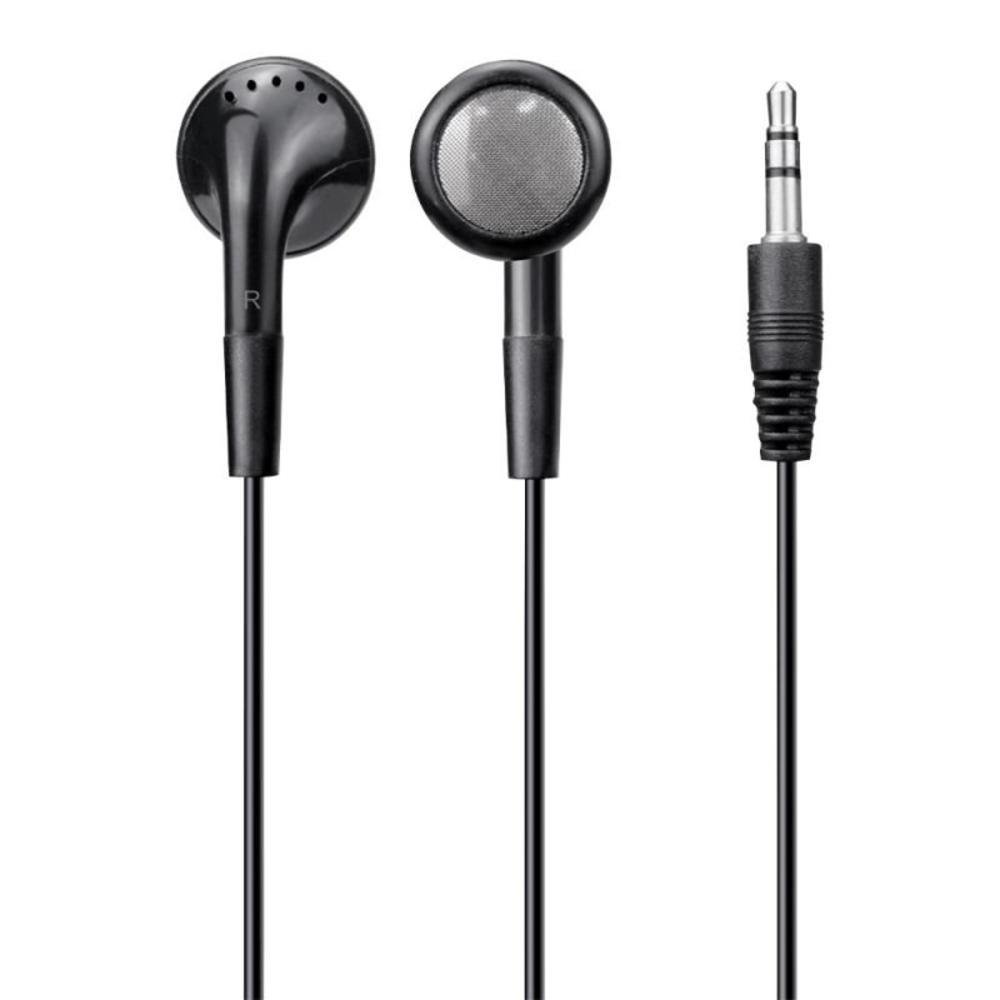 Fone De Ouvido P2 Letron Classic ,Preto Earbuds, Com Fio E Mic