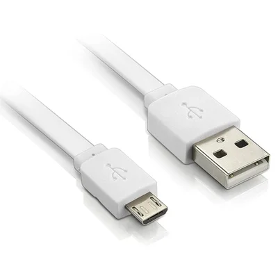 Cabo De Dados Elgin USB Para Micro USB, 1m, Branco - 46rcusbmic1m
