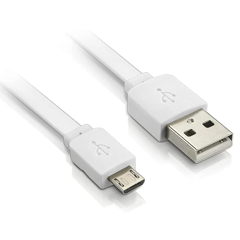 Cabo De Dados Elgin USB Para Micro USB, 1m, Branco - 46rcusbmic1m Cabo De Dados Elgin USB Para Micro USB, 1m, Branco - 46rcusbmic1m