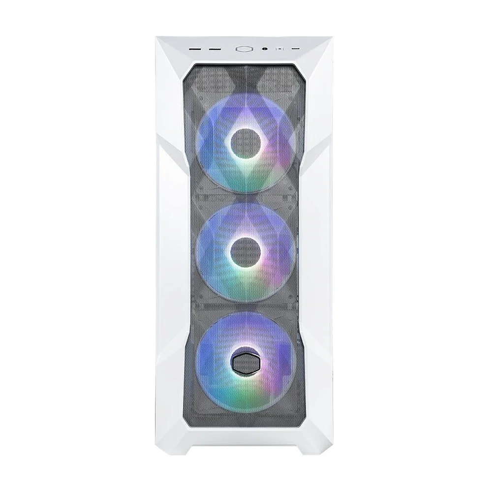 Imagem 3 de 5 do produto Gabinete Gamer Cooler Master Masterbox Td500 Mesh V2 White, Mid Tower, Vidro, Sem Fonte, 3x Fans, ARGB, Td500v2-wgnn-s00