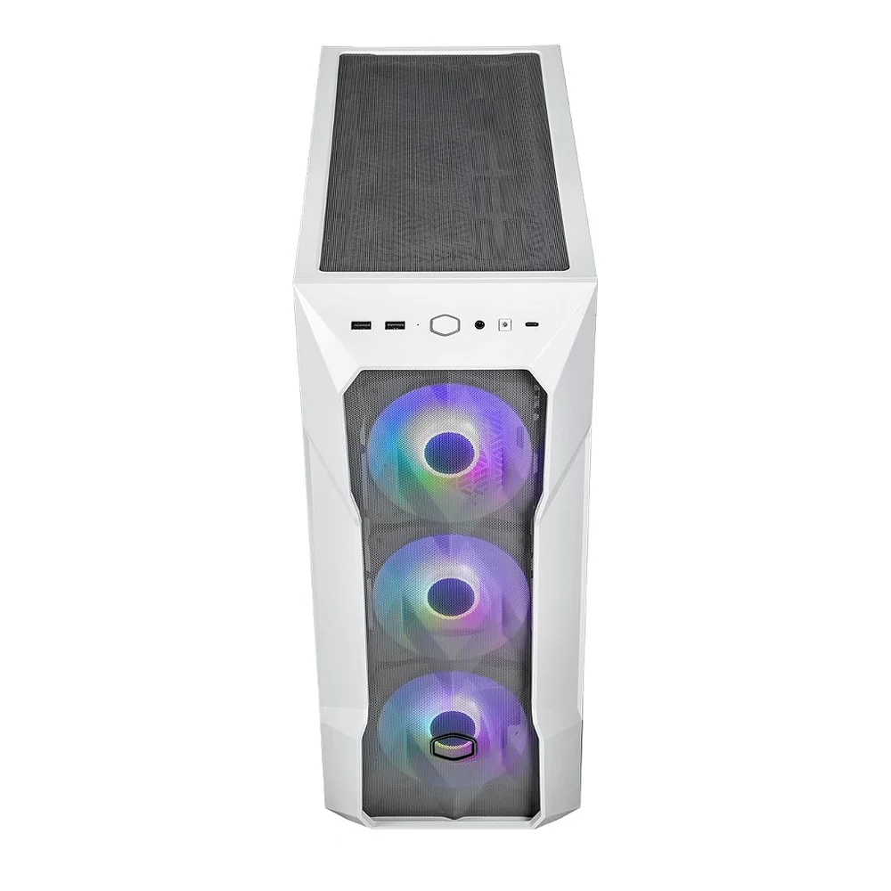 Imagem 4 de 5 do produto Gabinete Gamer Cooler Master Masterbox Td500 Mesh V2 White, Mid Tower, Vidro, Sem Fonte, 3x Fans, ARGB, Td500v2-wgnn-s00
