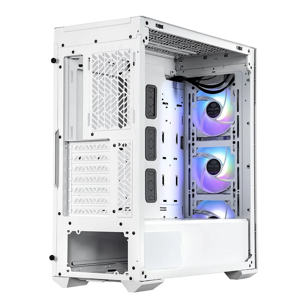 Imagem 5 de 5 do produto Gabinete Gamer Cooler Master Masterbox Td500 Mesh V2 White, Mid Tower, Vidro, Sem Fonte, 3x Fans, ARGB, Td500v2-wgnn-s00