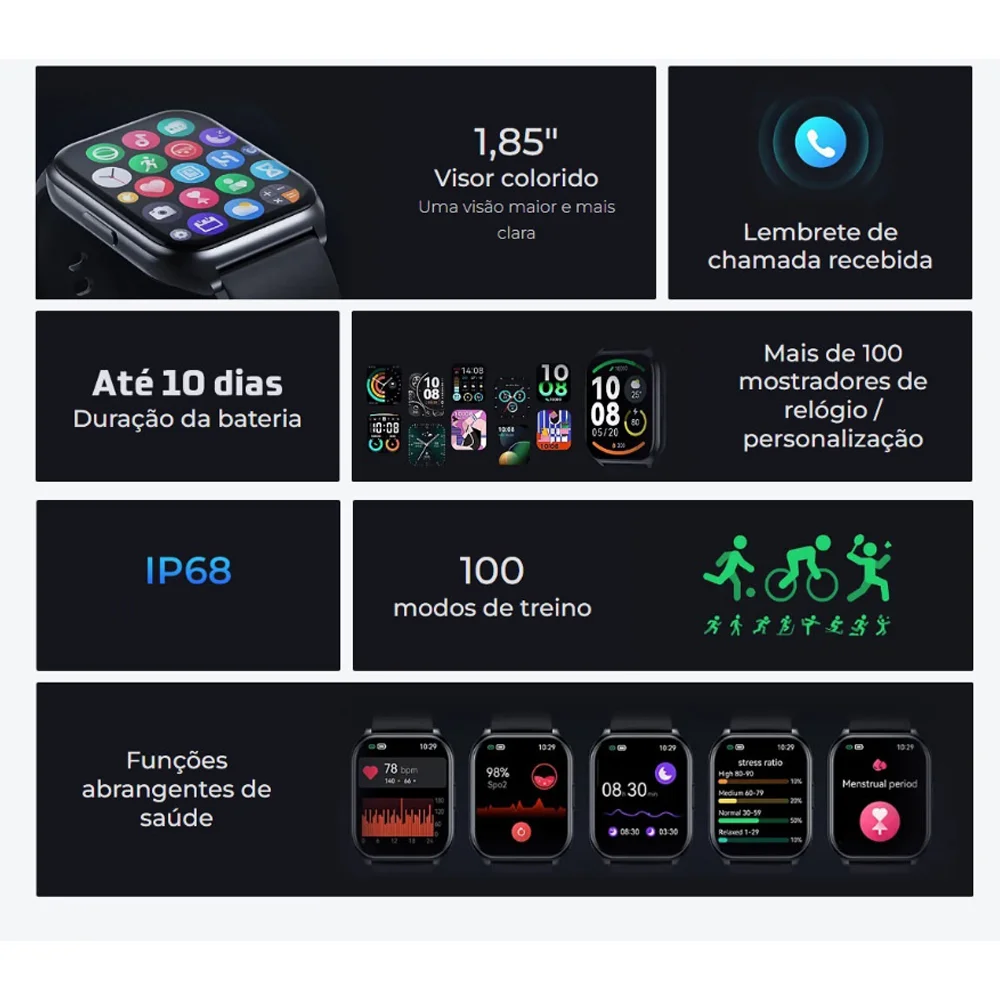 Imagem 3 de 4 do produto Smartwatch Watch 2 Pro,  Azul