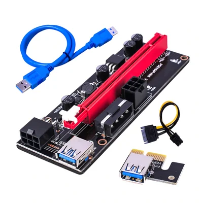 Placa Riser Ver 009s, Pci-e, Cabo Usb 3.0, Extensor 45cm