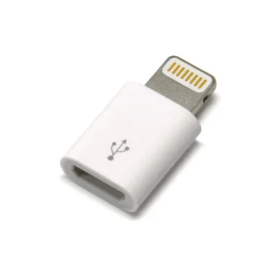 0adaptador Micro Usb V8 Para Lightning Iphone Cor Enviada Aleatoriamente